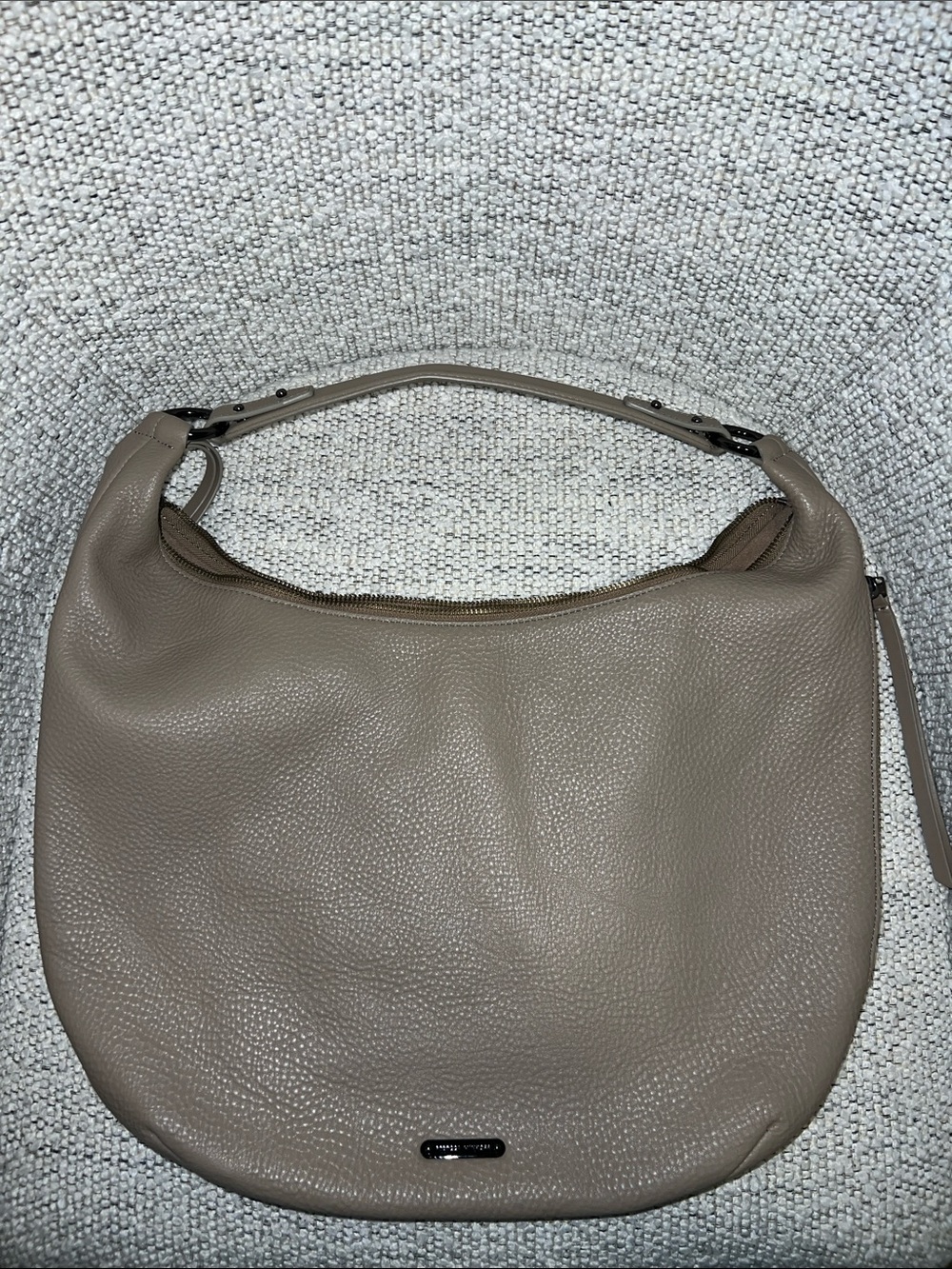 Rebecca Minkoff Hobo Bag Taupe Pebble Leather